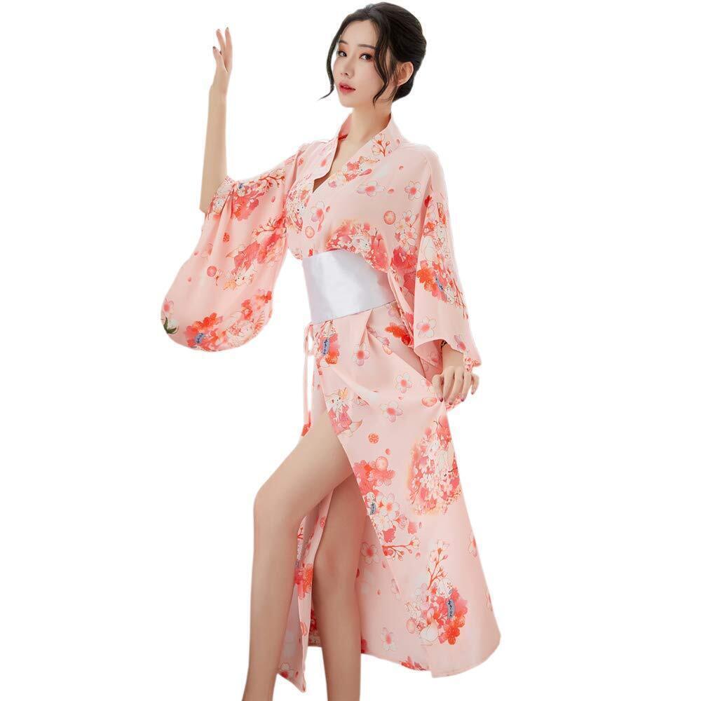 4129 Traditional Japanese Kimono Style Robe Yukata Costumes Pajamas Sexy